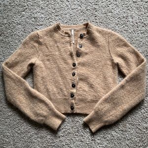 Free People Cropped Cashmere Sweater